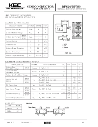 Datasheet BF599 manufacturer KEC
